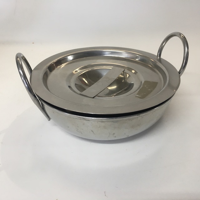 COOKWARE, Pan w Lid - Stainless Steel (Small)